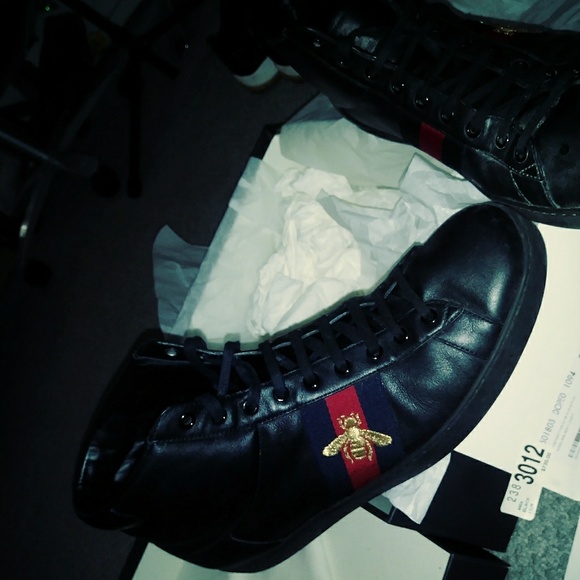 Gucci Shoes Gucci Bumblebee High Top Shoes Poshmark